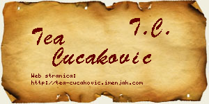 Tea Čučaković vizit kartica